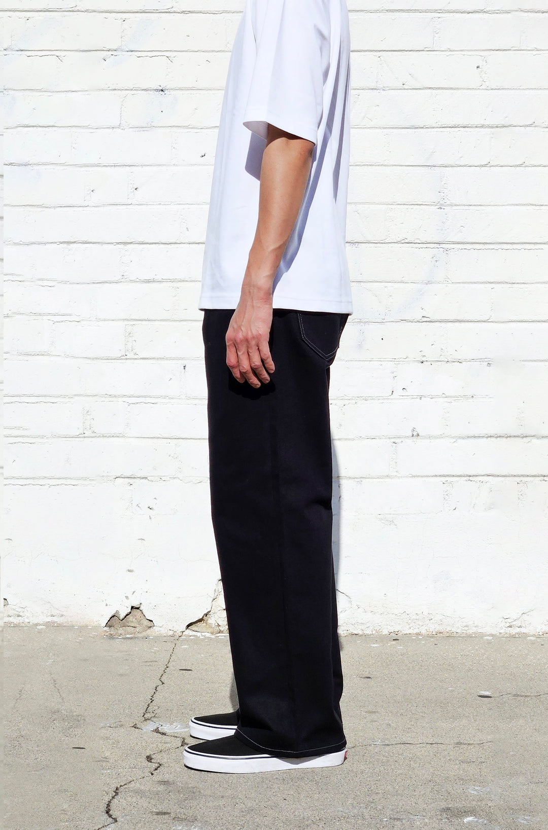 Neo Blue Denim Jet Black Baggy Denim Jeans