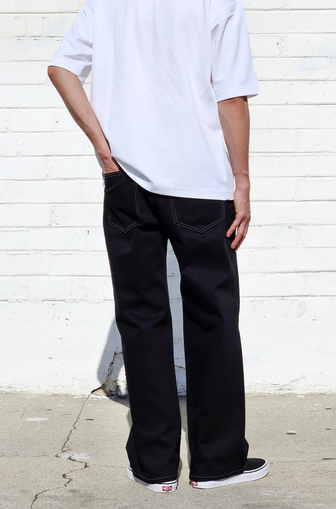 Neo Blue Denim Jet Black Baggy Denim Jeans