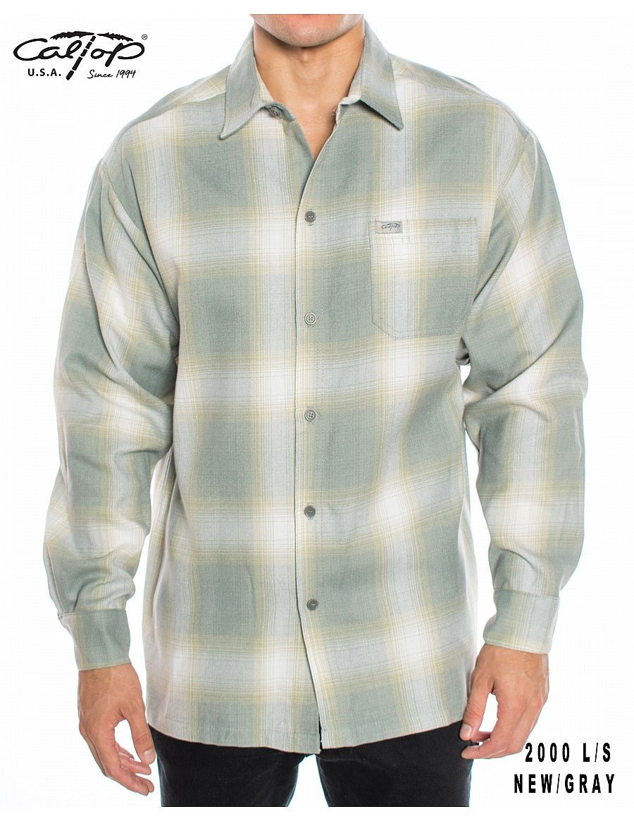 Caltop Long Sleeve Veterano Plaid Flannel Shirt - FlannelCalTopTheOGshop.com