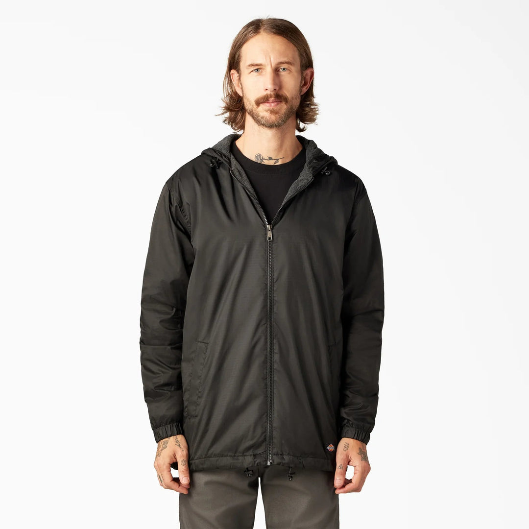 Dickies Fleece Lined Nylon Hooded Jacket - JacketDickiesTheOGshop.com