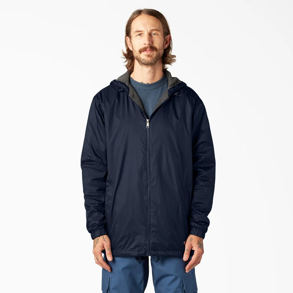 Dickies Fleece Lined Nylon Hooded Jacket - JacketDickiesTheOGshop.com