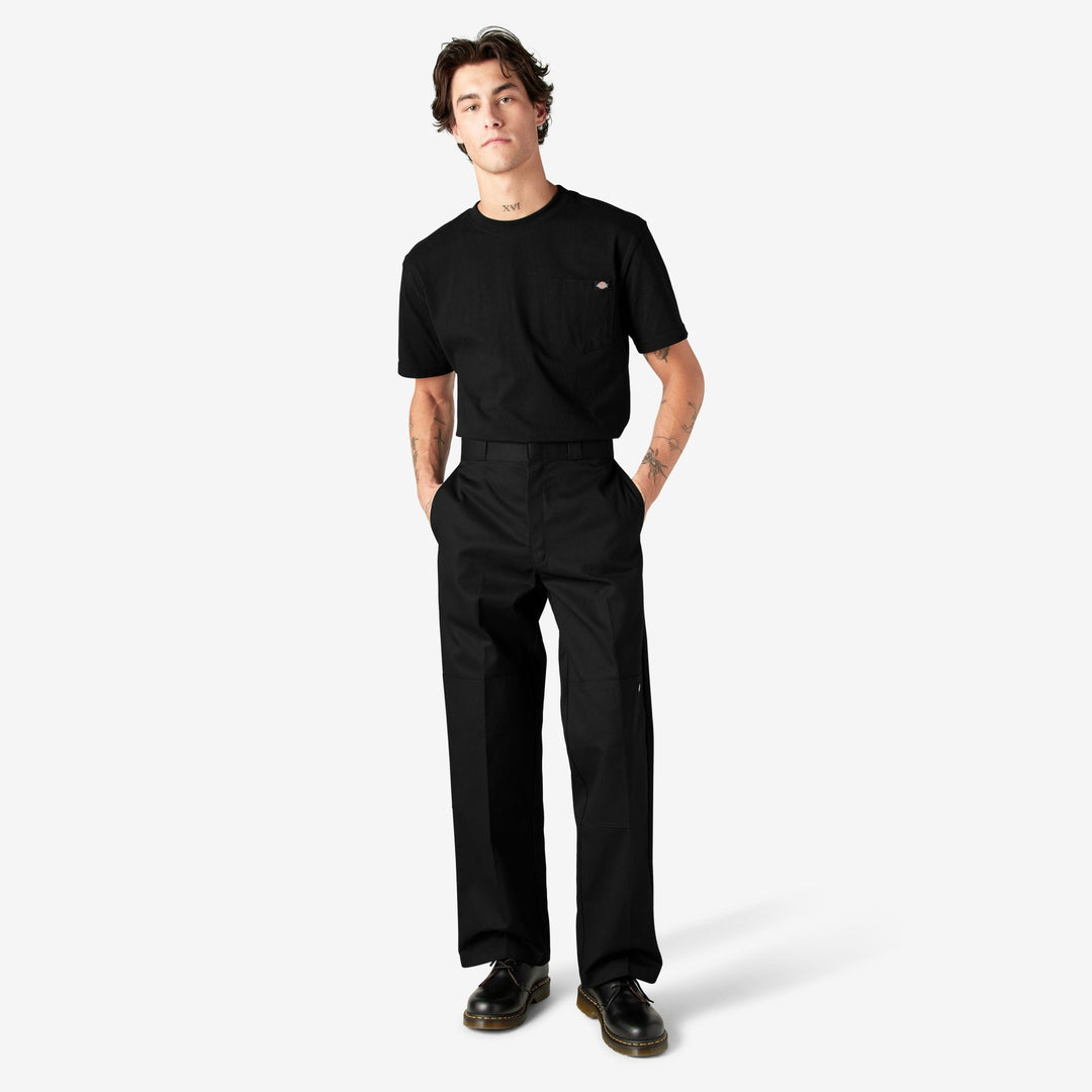 Dickies Loose Fit Double Knee Work Pants Black - PantsDickiesTheOGshop.com