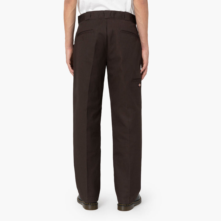 Dickies Loose Fit Double Knee Work Pants Dark Brown - PantsDickiesTheOGshop.com