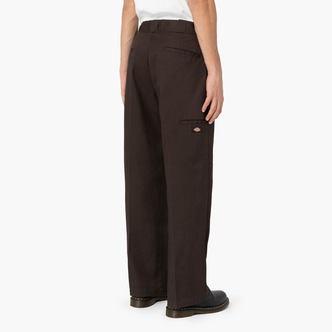 Dickies Loose Fit Double Knee Work Pants Dark Brown - PantsDickiesTheOGshop.com