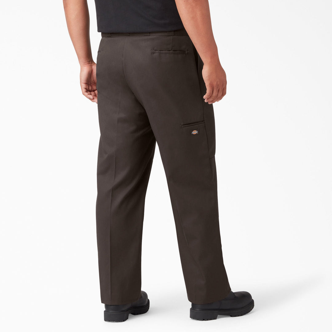 Dickies Loose Fit Double Knee Work Pants Dark Brown - PantsDickiesTheOGshop.com