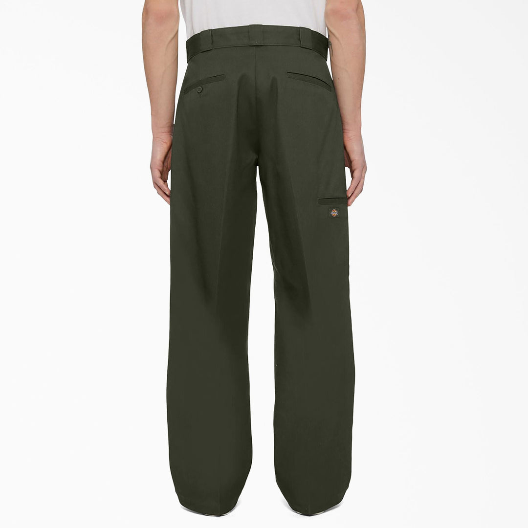 Dickies Loose Fit Double Knee Work Pants Olive Green - PantsDickiesTheOGshop.com