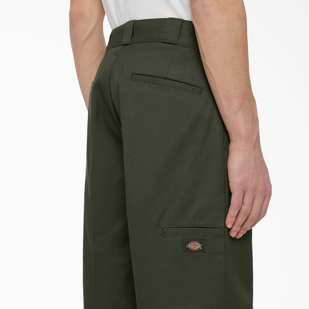 Dickies Loose Fit Double Knee Work Pants Olive Green - PantsDickiesTheOGshop.com