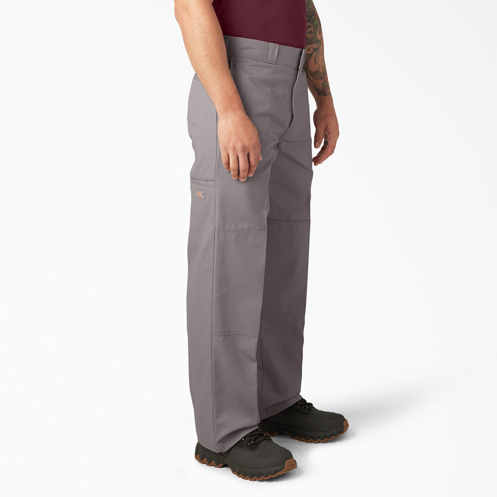 Dickies Loose Fit Double Knee Work Pants Silver - PantsDickiesTheOGshop.com