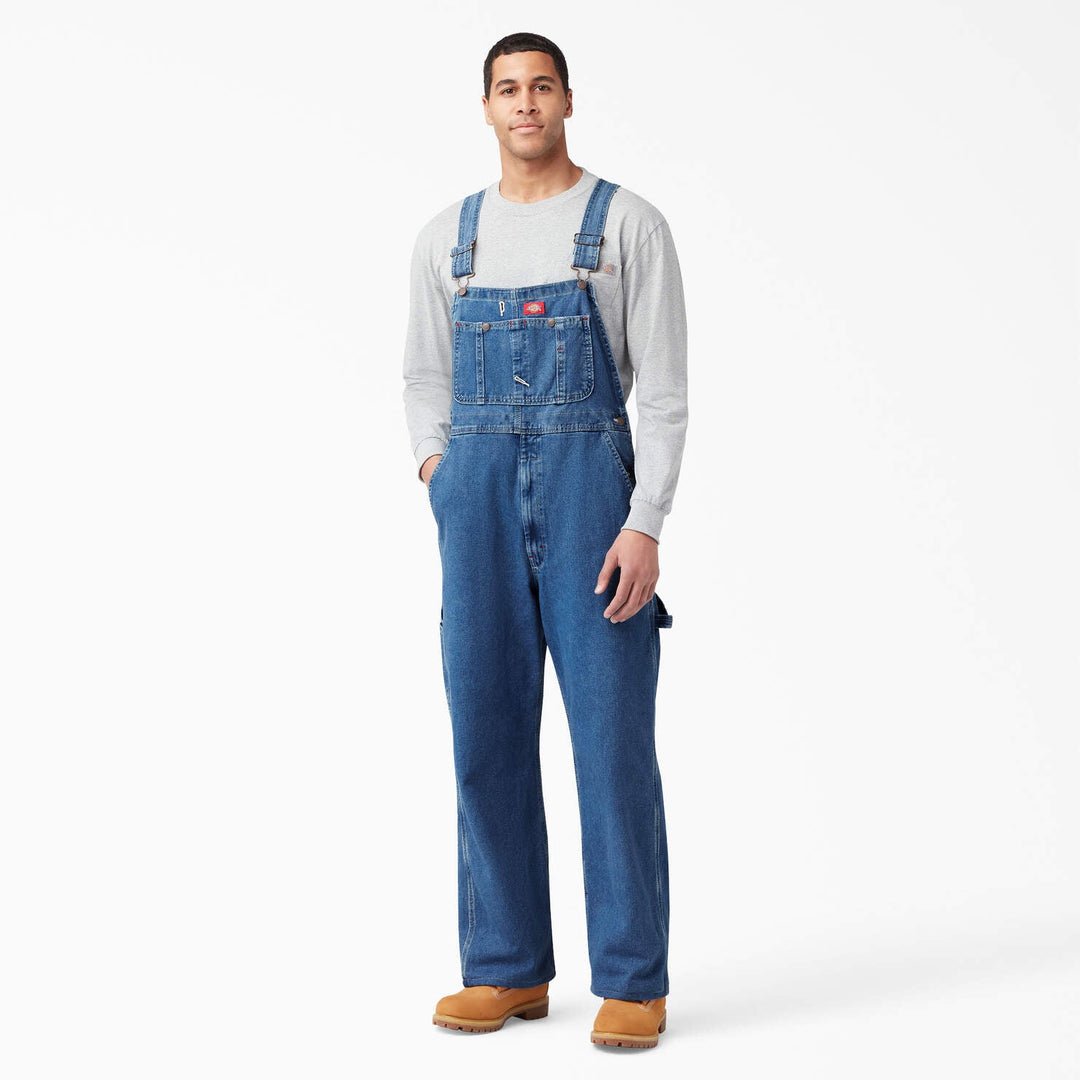 Dickies Stonewashed Indigo Bib Overalls - Bib OverallsDickiesTheOGshop.com