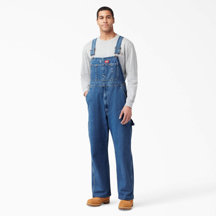 Dickies Stonewashed Indigo Bib Overalls - Bib OverallsDickiesTheOGshop.com