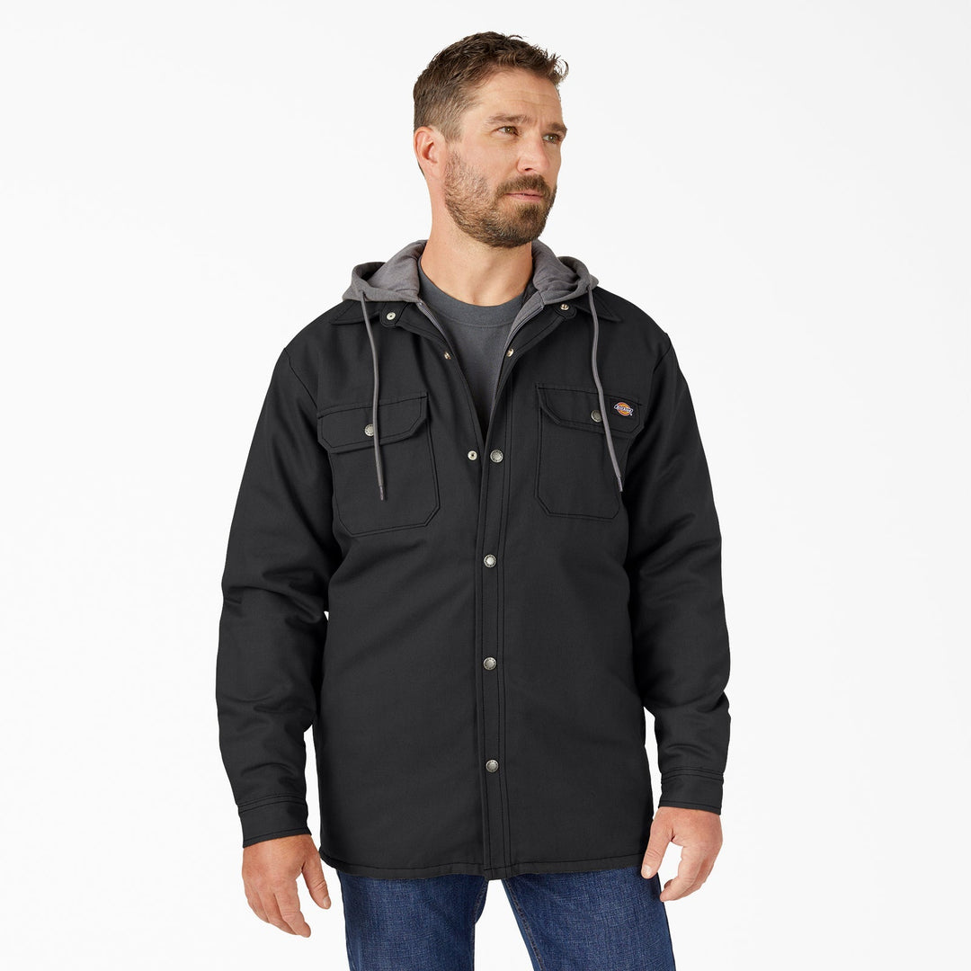 Dickies Water Repellent Duck Hooded Shirt Jacket - JacketDickiesTheOGshop.com
