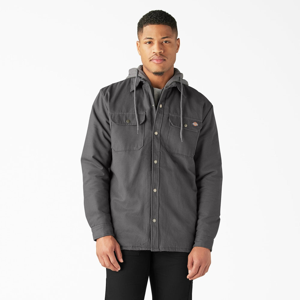 Dickies Water Repellent Duck Hooded Shirt Jacket - JacketDickiesTheOGshop.com