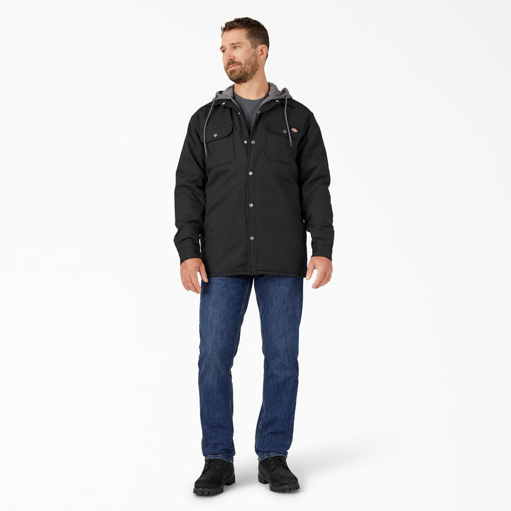 Dickies Water Repellent Duck Hooded Shirt Jacket - JacketDickiesTheOGshop.com