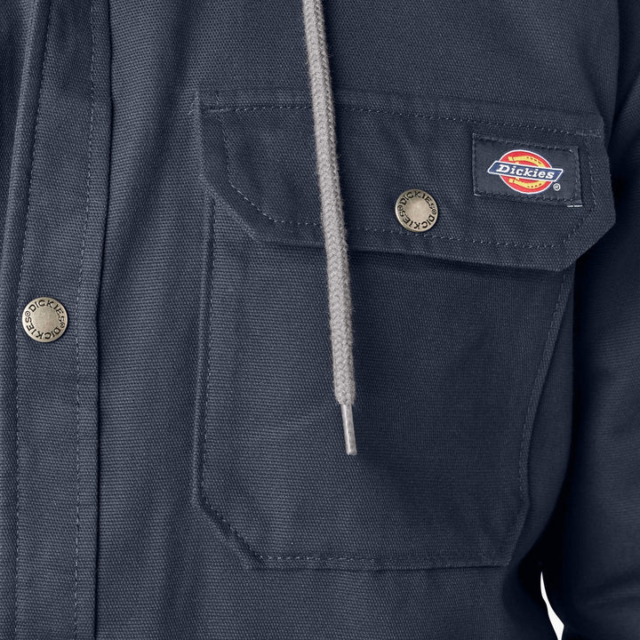 Dickies Water Repellent Duck Hooded Shirt Jacket - JacketDickiesTheOGshop.com