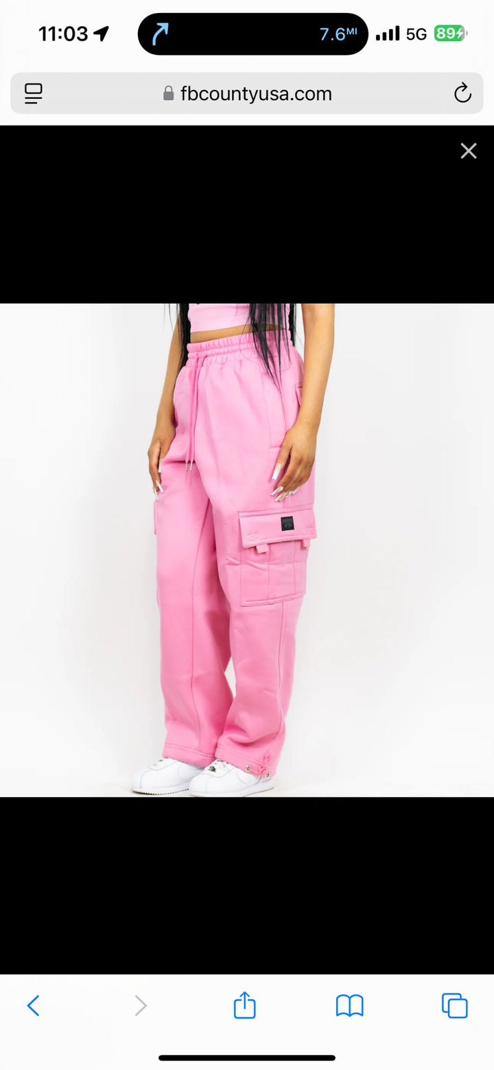 FB COUNTY HEAVYWEIGHT BAGGY CARGO SWEATPANTS - SweatpantsFB CountyTheOGshop.com