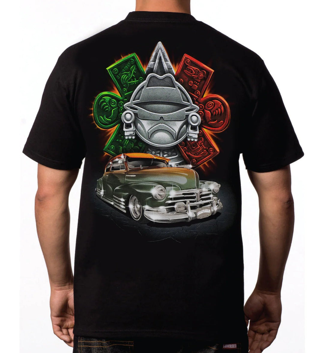 lowrider dress shirts Lowrider Veterano Black LS Flannel Black 5XL