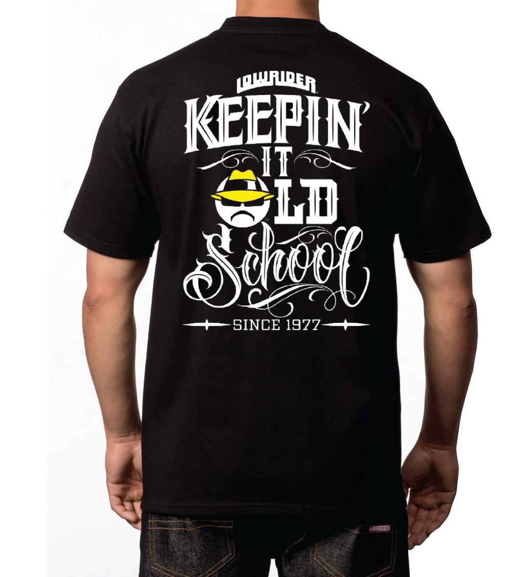 LOWRIDER “KEPPIN IT OLD SCHOOL” T-SHIRT - LowriderTheOGshop.com