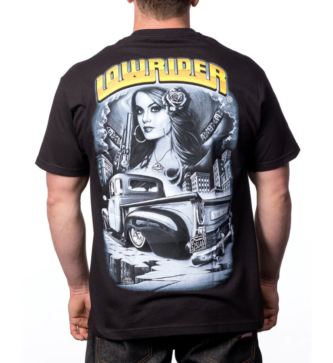 LOWRIDER “SITTIN LOW” T-SHIRT - LowriderTheOGshop.com