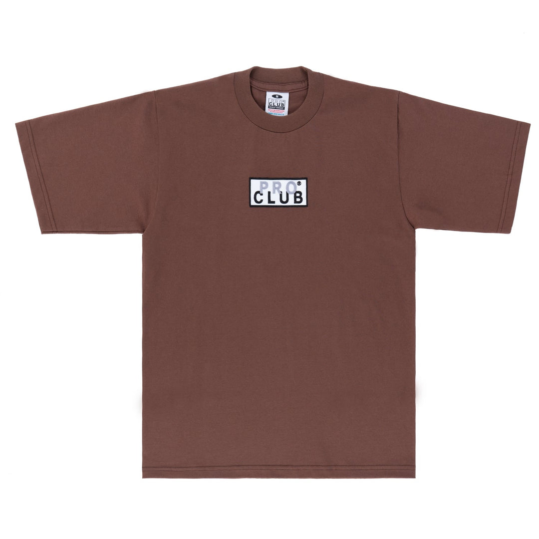 Pro Club Heavyweight Short Sleeve Embroidered Box Logo Tee - T ShirtsPro ClubTheOGshop.com