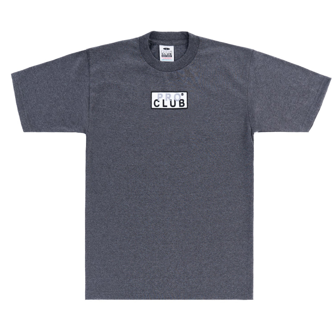 Pro Club Heavyweight Short Sleeve Embroidered Box Logo Tee - T ShirtsPro ClubTheOGshop.com