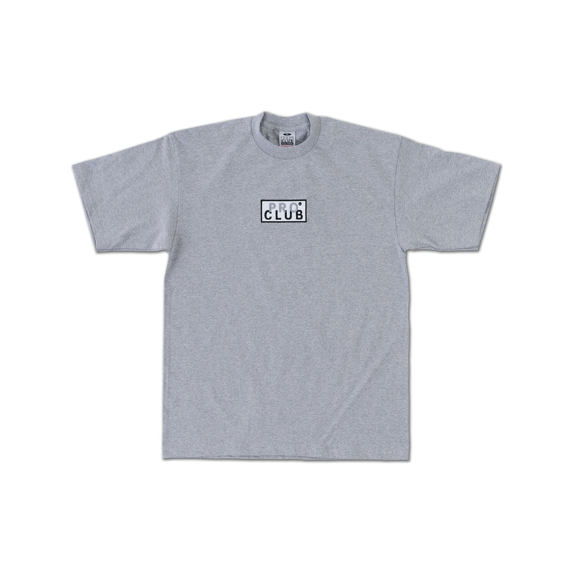 Pro Club Heavyweight Short Sleeve Embroidered Box Logo Tee