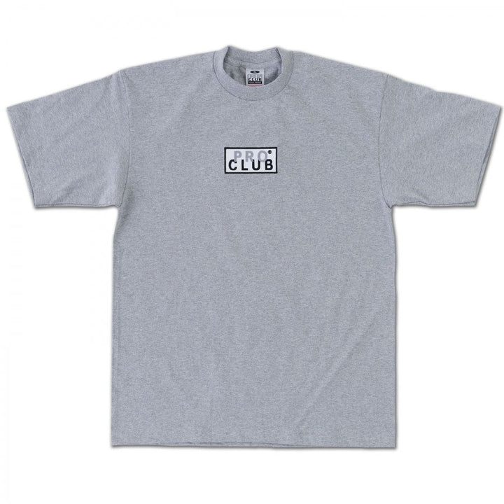 Pro Club Heavyweight Short Sleeve Embroidered Box Logo Tee - T ShirtsPro ClubTheOGshop.com