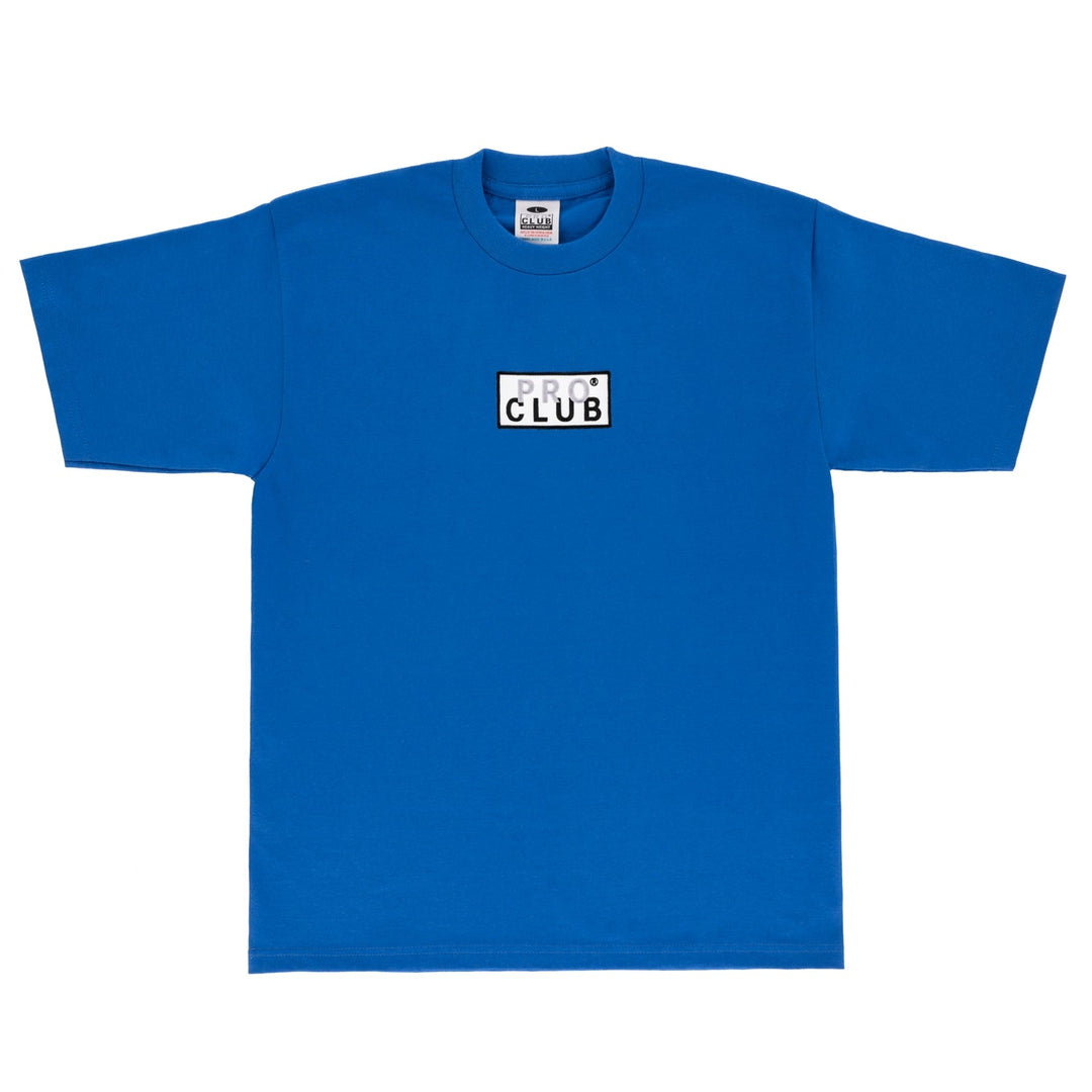 Pro Club Heavyweight Short Sleeve Embroidered Box Logo Tee - T ShirtsPro ClubTheOGshop.com