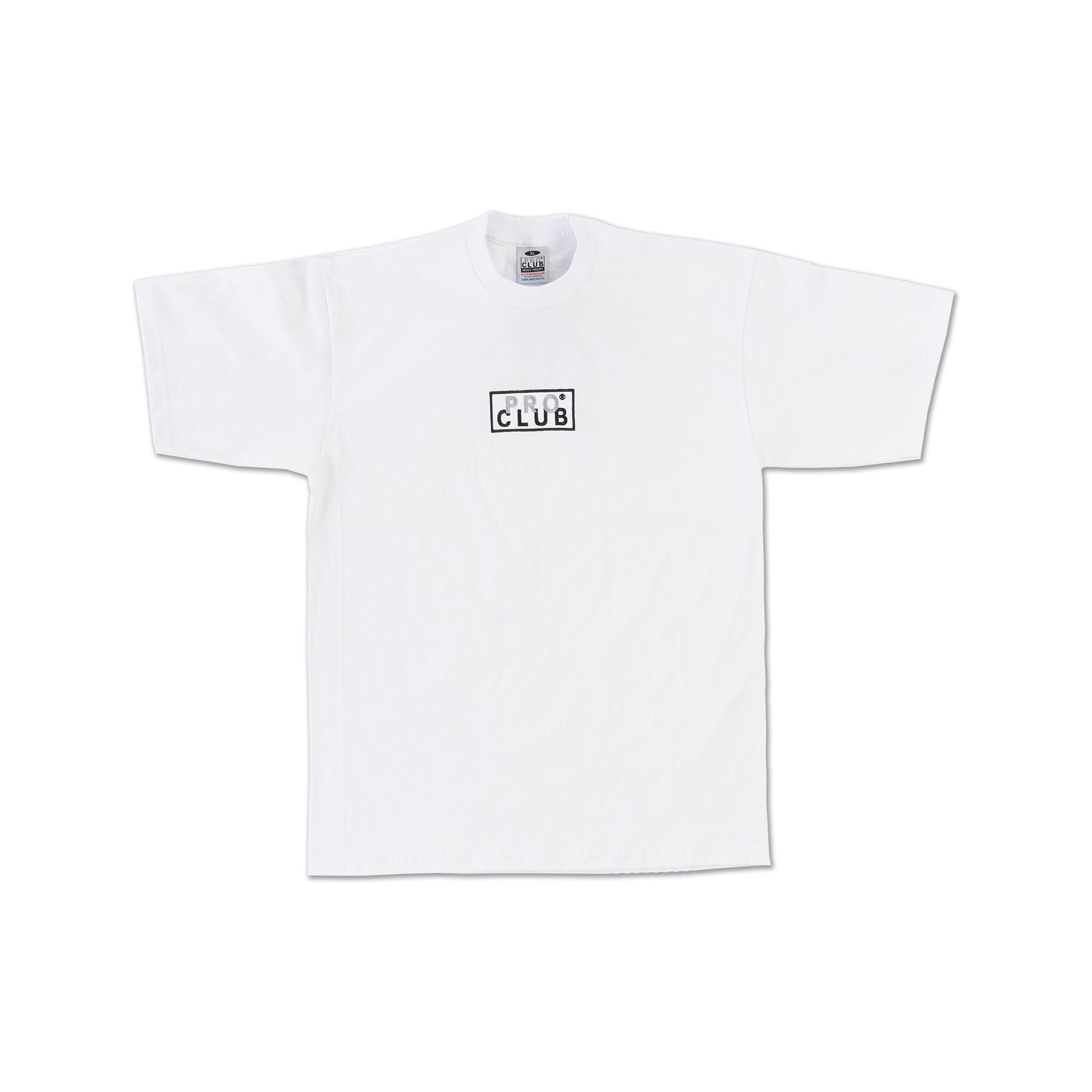 Pro Club Heavyweight Short Sleeve Embroidered Box Logo Tee