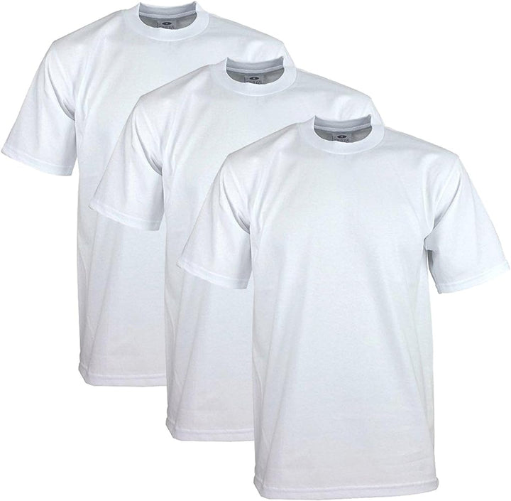 Pro Club Men's Heavyweight Cotton Short Sleeve Crew Neck T-Shirt 3 Pack - T ShirtsPro ClubTheOGshop.com