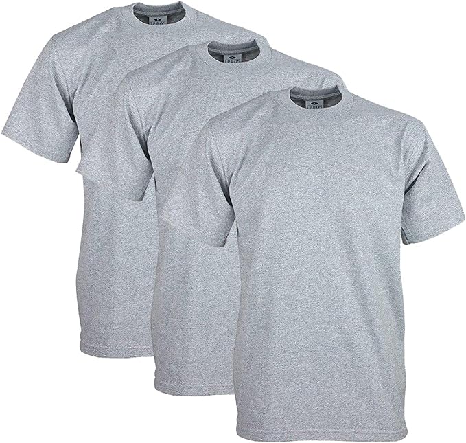 Pro Club Men's Heavyweight Cotton Short Sleeve Crew Neck T-Shirt 3 Pack - T ShirtsPro ClubTheOGshop.com