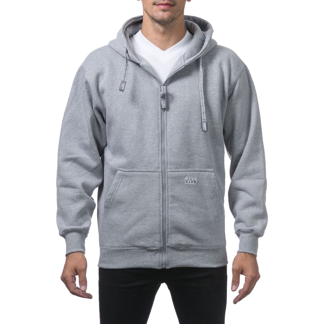 Pro Club Men's Heavyweight Full Zip Fleece Hoodie - SweatshirtPro ClubTheOGshop.com