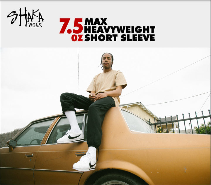 SHAKA 7.5oz Max Heavyweight Short Sleeve - T ShirtsTheOGshop.comTheOGshop.com