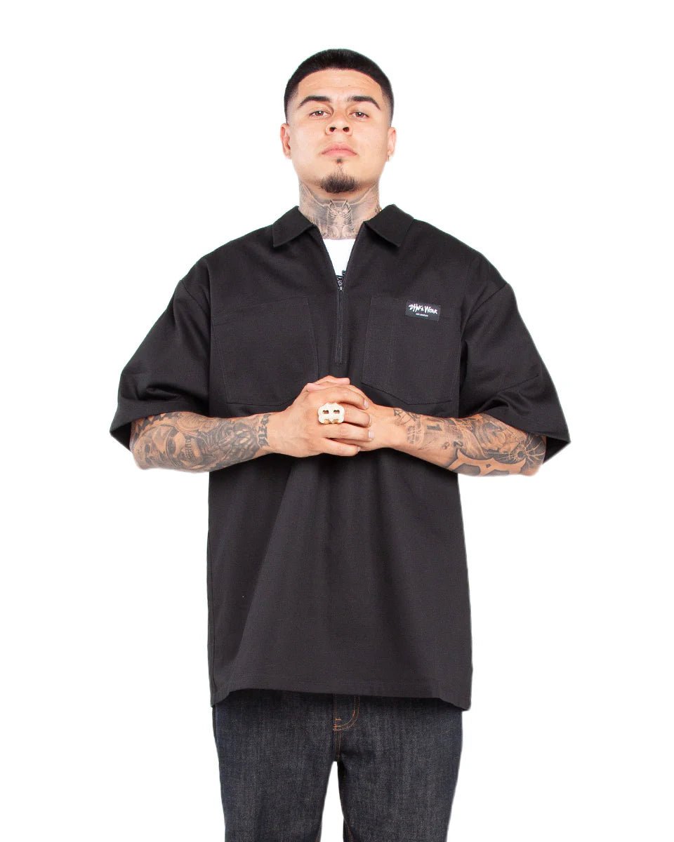 Shaka Half Zip Work Shirt - ShirtShakaTheOGshop.com