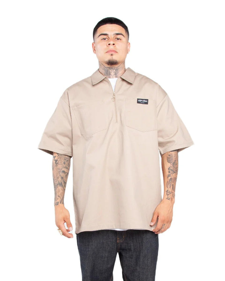 Shaka Half Zip Work Shirt - ShirtShakaTheOGshop.com