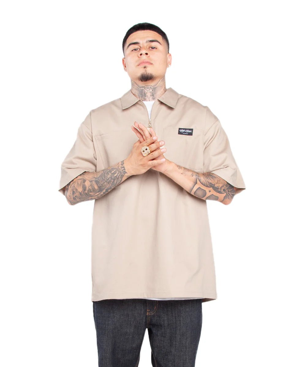 Shaka Half Zip Work Shirt - ShirtShakaTheOGshop.com