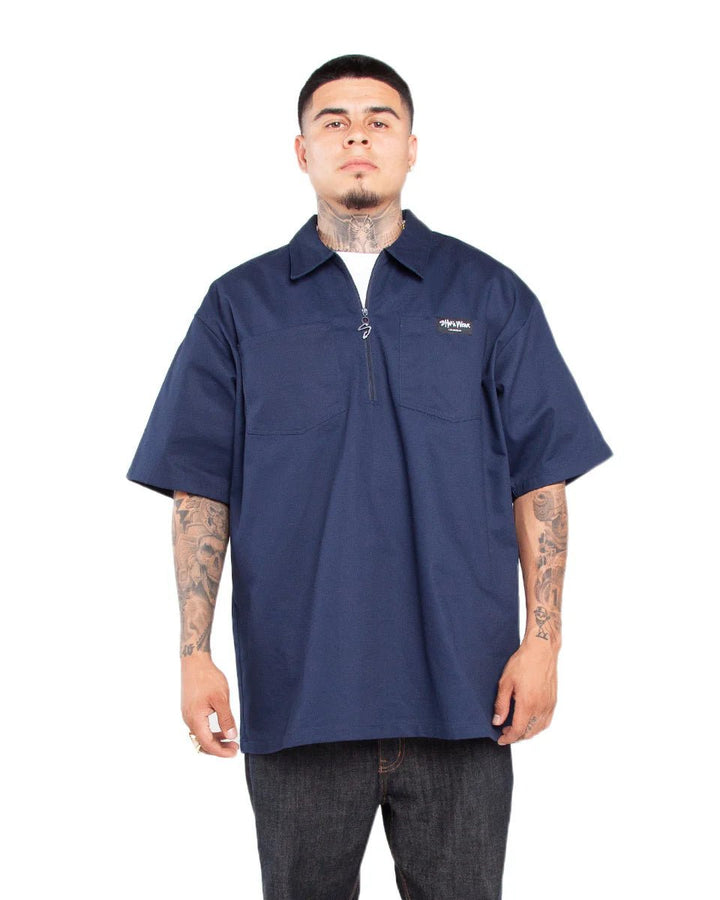 Shaka Half Zip Work Shirt - ShirtShakaTheOGshop.com